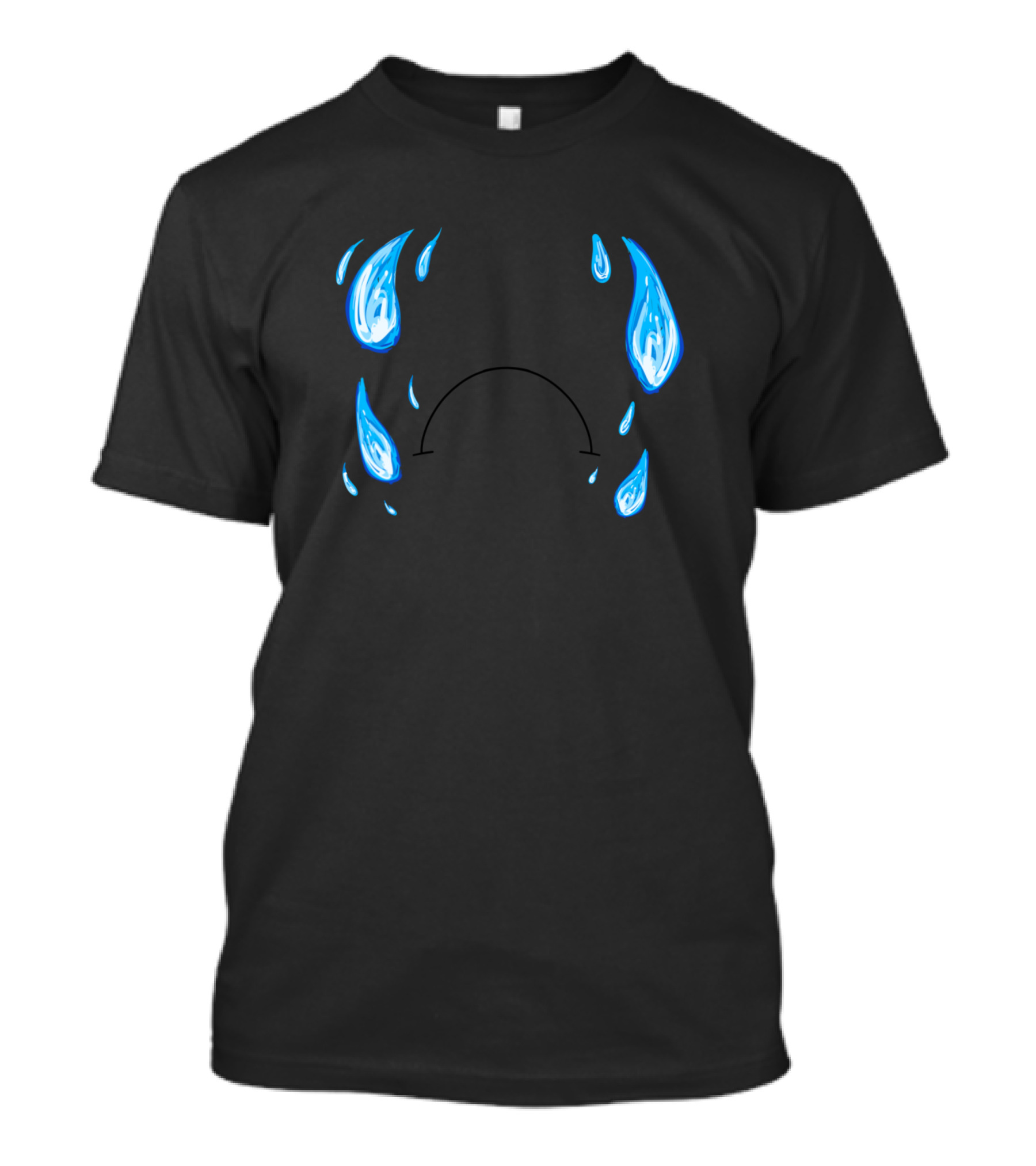 Waterworks Blue Tears And Frown T-Shirt