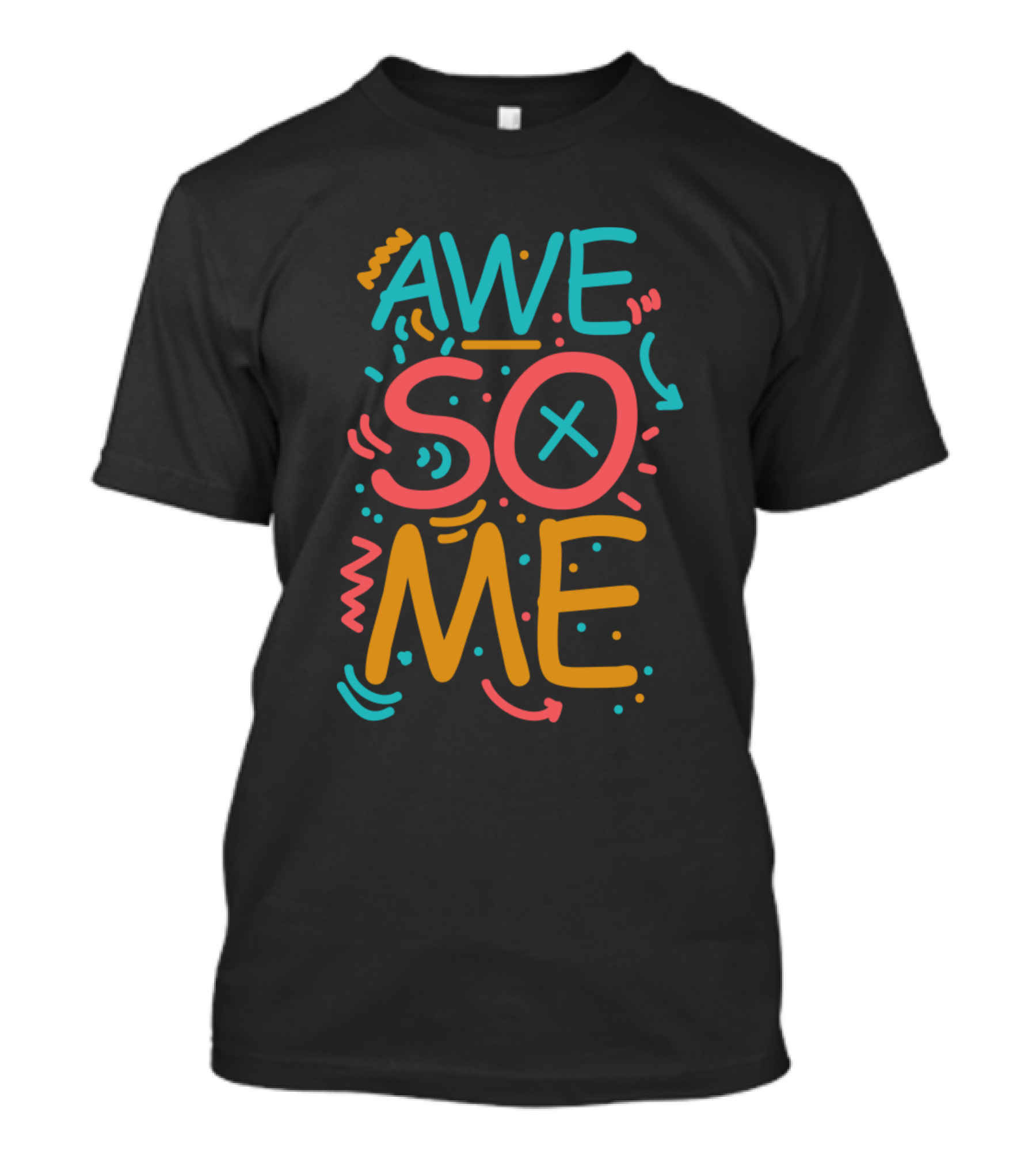 Awesome Word Colorful Doodle T-Shirt