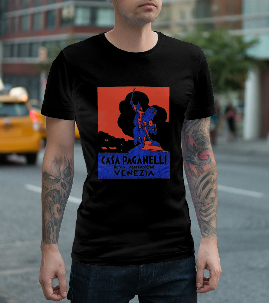 Casa Paganelli Riva Schiavoni Venezia Statue T-Shirt