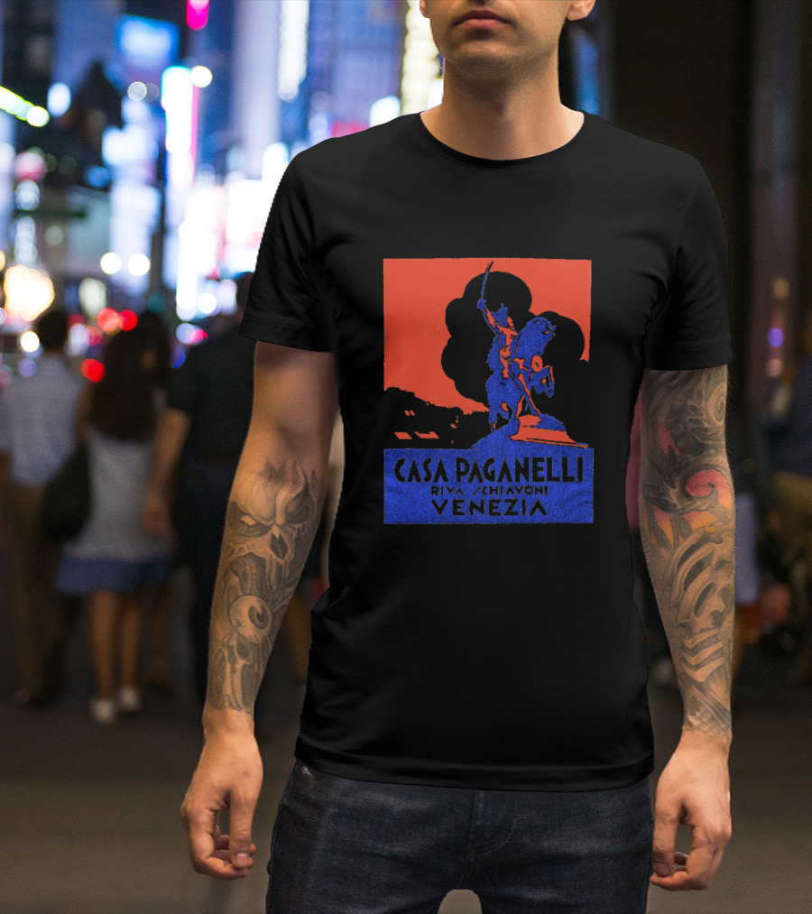 Casa Paganelli Riva Schiavoni Venezia Statue T-Shirt