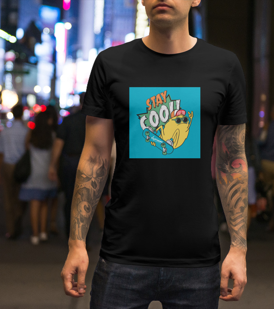 Stay Cool Monster Skateboarding Adventure T-Shirt