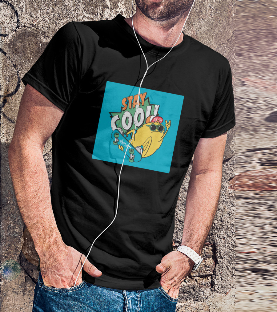 Stay Cool Monster Skateboarding Adventure T-Shirt