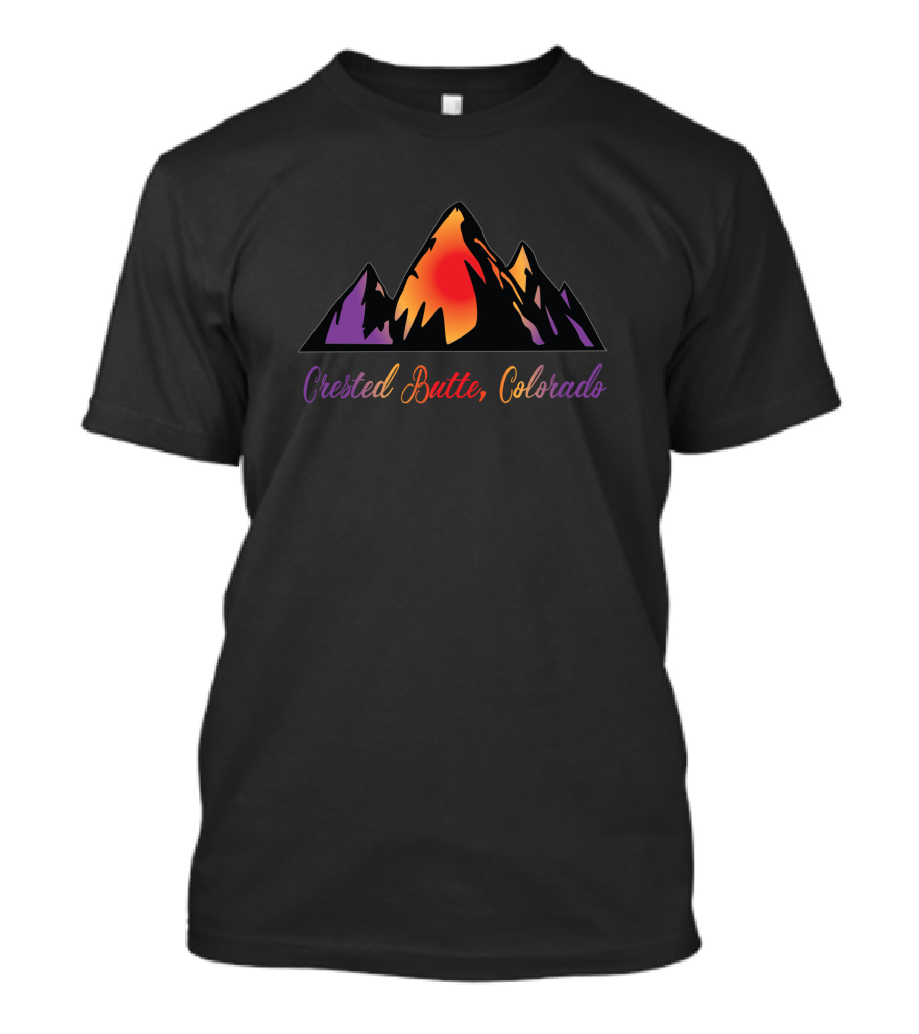 Crested Butte Colorado Colorful Mountain Sunset T-Shirt