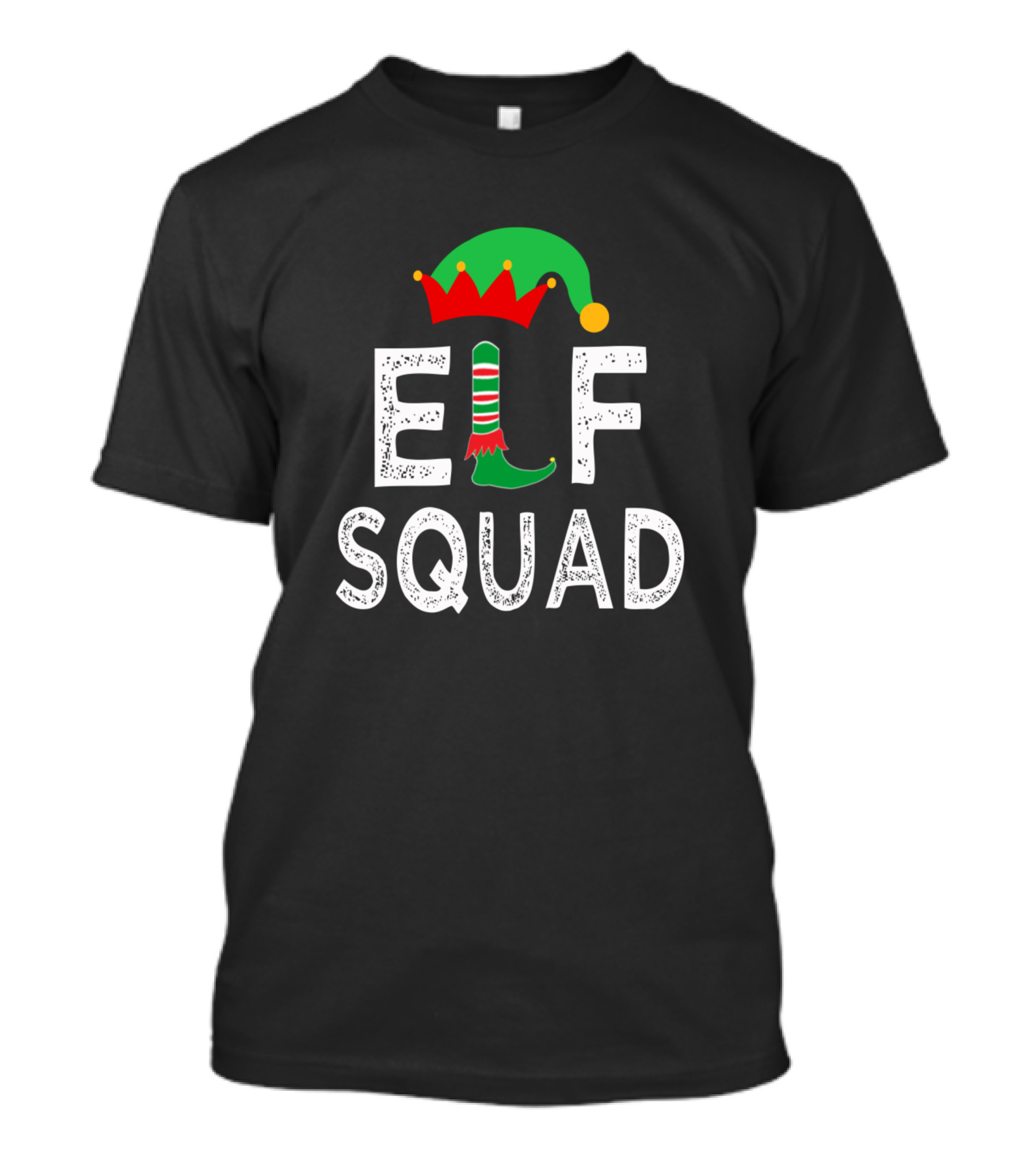 Elf Squad Festive Hat And Shoe T-Shirt