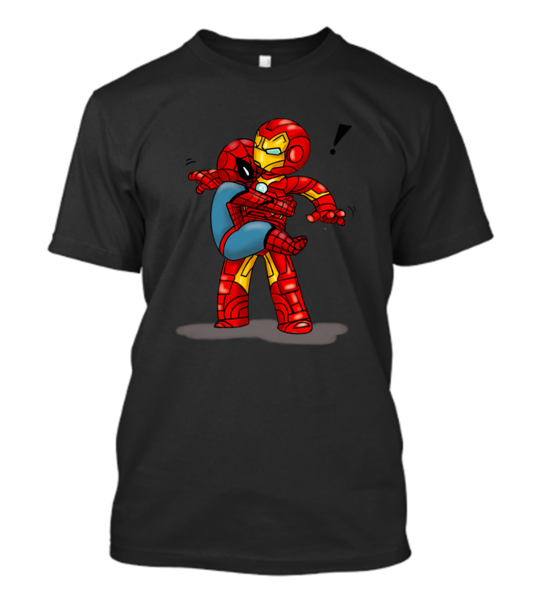 Irondad Hug Spider-Man And Iron Man Embrace T-Shirt