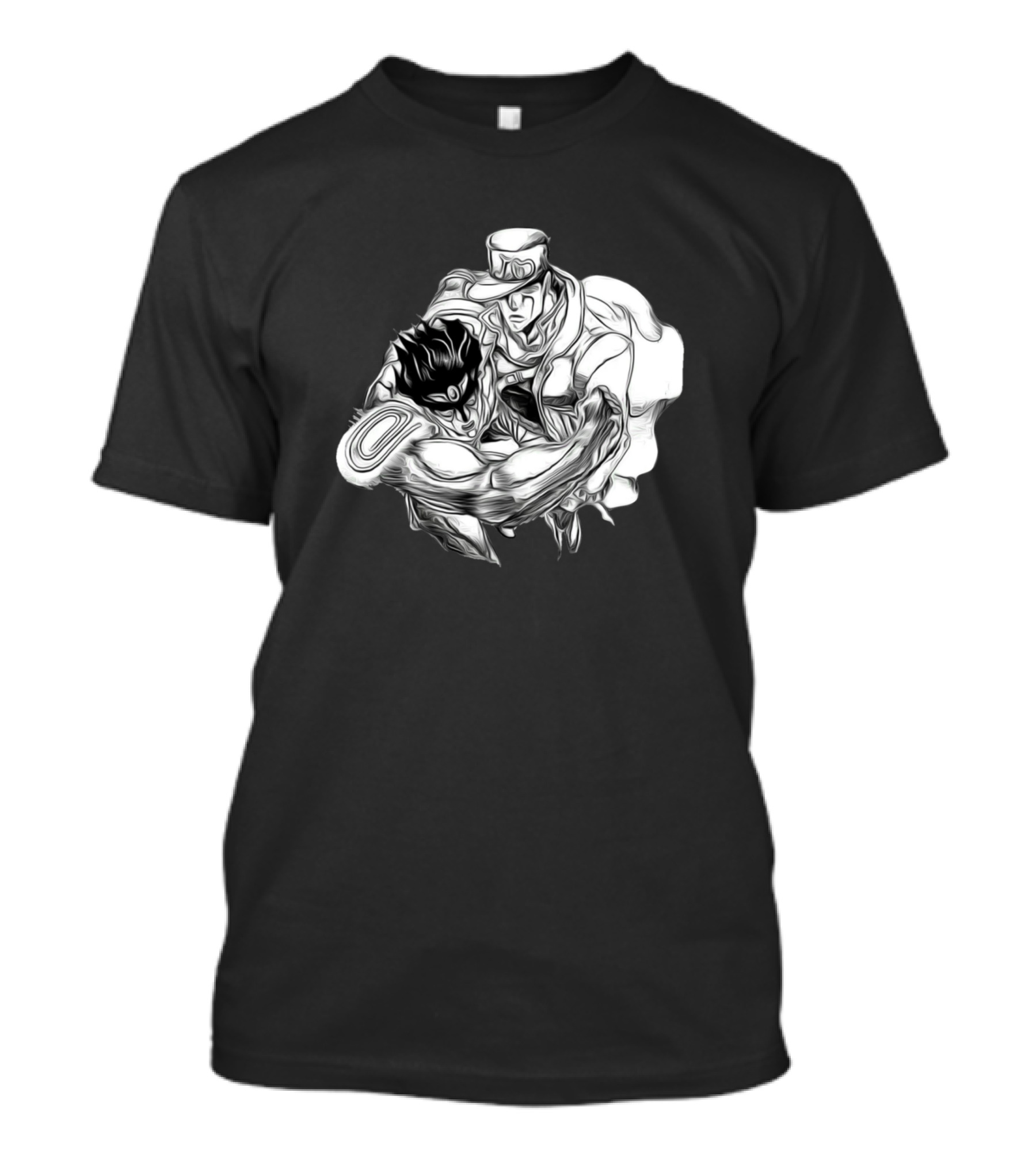 JoJo's Bizarre Adventure Jotaro And Star Platinum Sketch T-Shirt