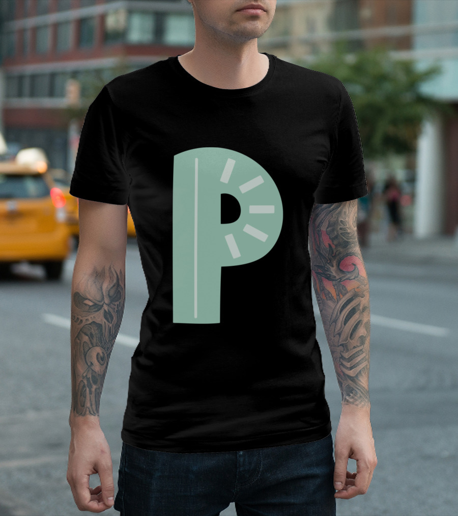 Letter P Forest Alphabet T-Shirt