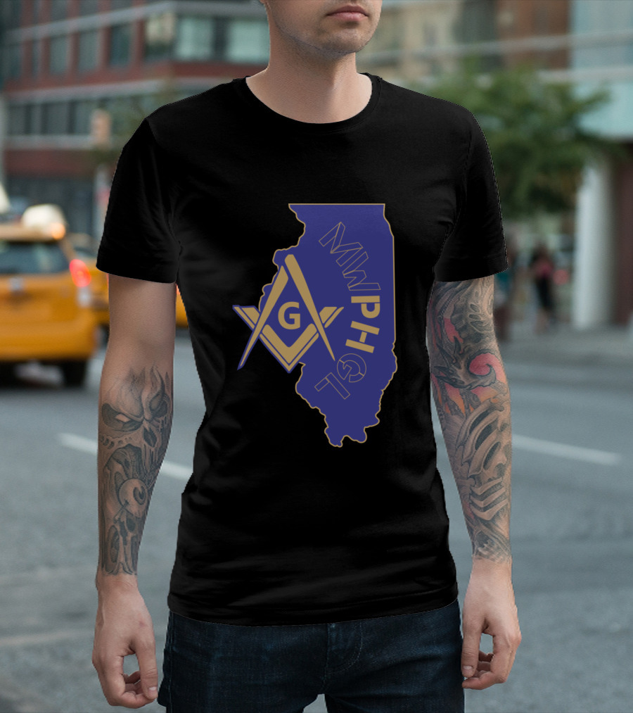 MWPHGLIL Blue and Gold Illinois Masonic T-Shirt