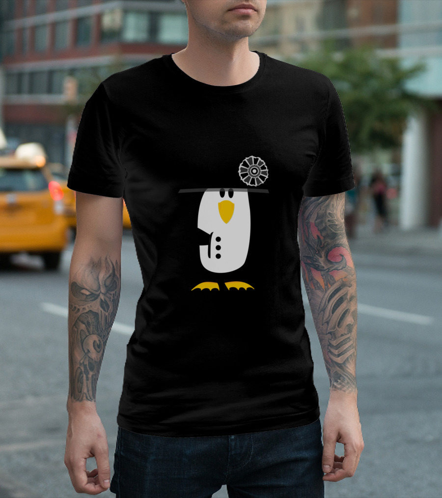 Penguin Marshall Bonaparte Vts2 Napoleon Style Hat Classic Black and White Image T-Shirt