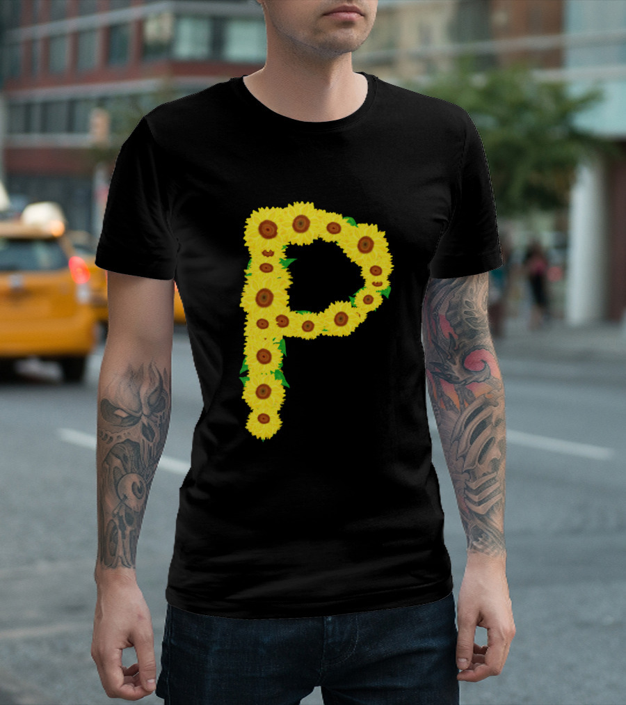 Sunflower Letter P T-Shirt