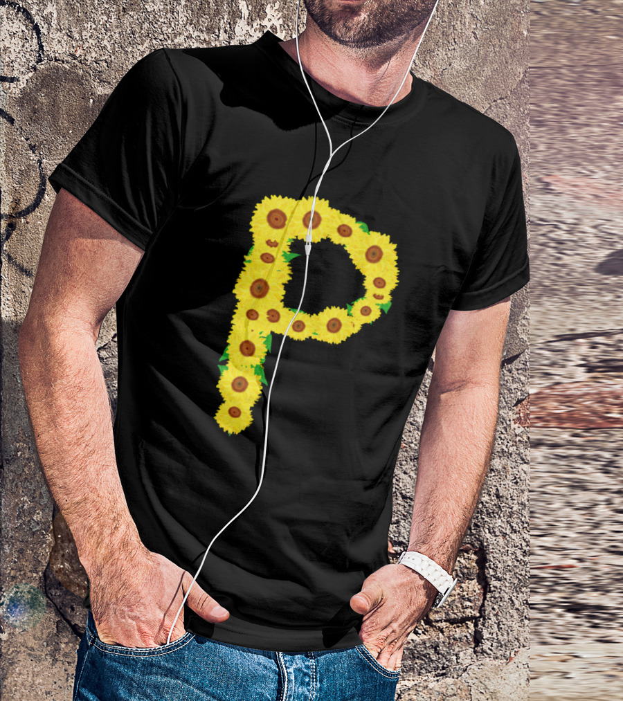 Sunflower Letter P T-Shirt
