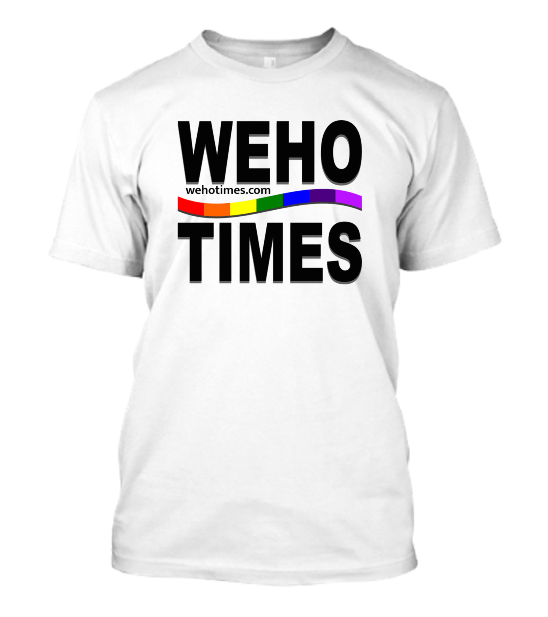 WEHO Times Rainbow Logo WeHoTimes.com T-Shirt