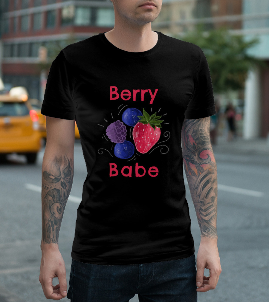 Berry Babe Raspberry Blueberry Strawberry Trio T-Shirt
