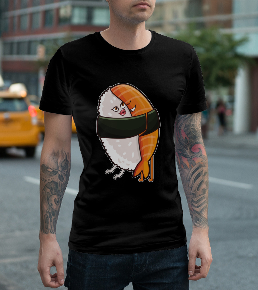 Cute Sushi Lover Cuddle Hug Duo T-Shirt