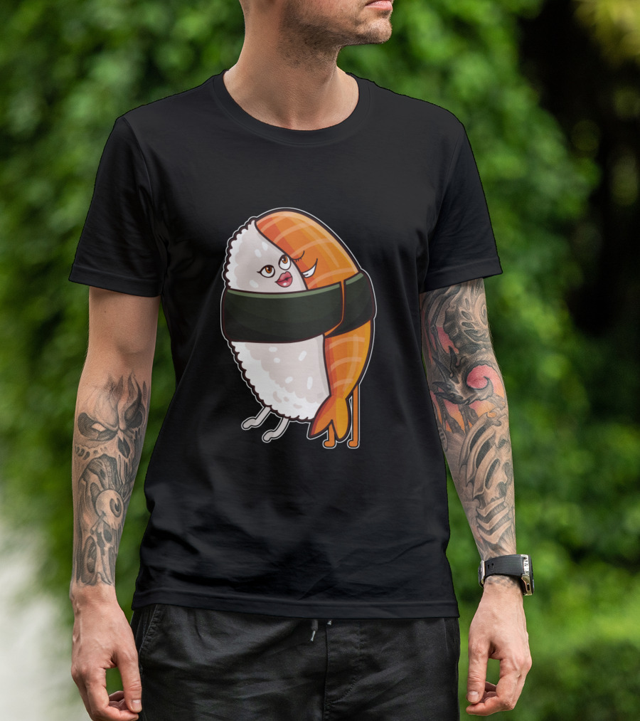 Cute Sushi Lover Cuddle Hug Duo T-Shirt