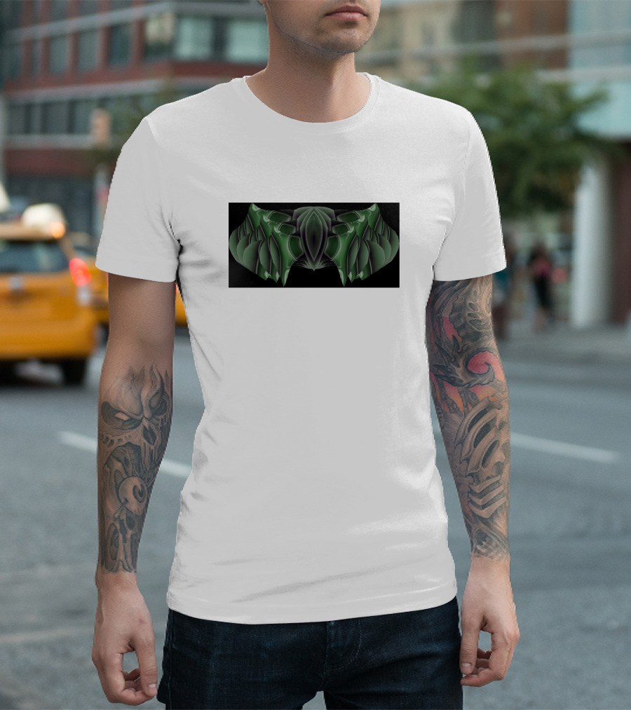 Dragonesque Symmetrical Green Dragon Wings T-Shirt