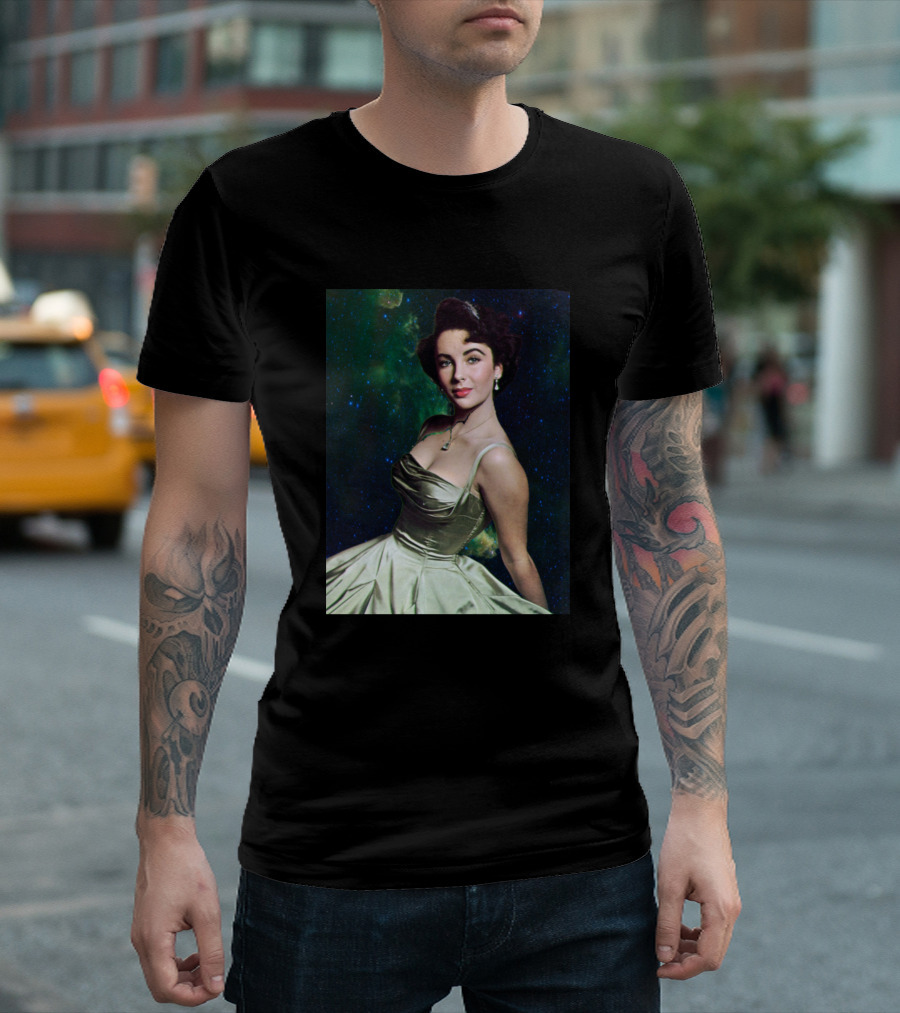 Elizabeth Taylor In Starlight Starlets Space Dress T-Shirt