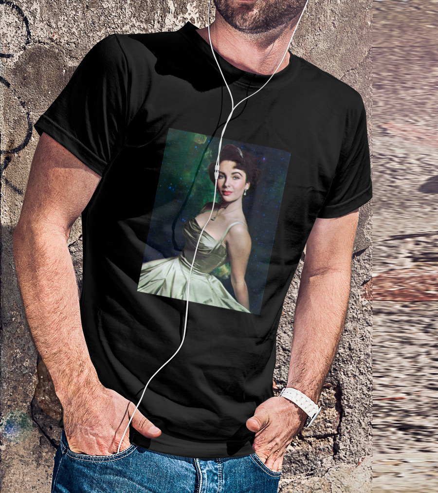 Elizabeth Taylor In Starlight Starlets Space Dress T-Shirt