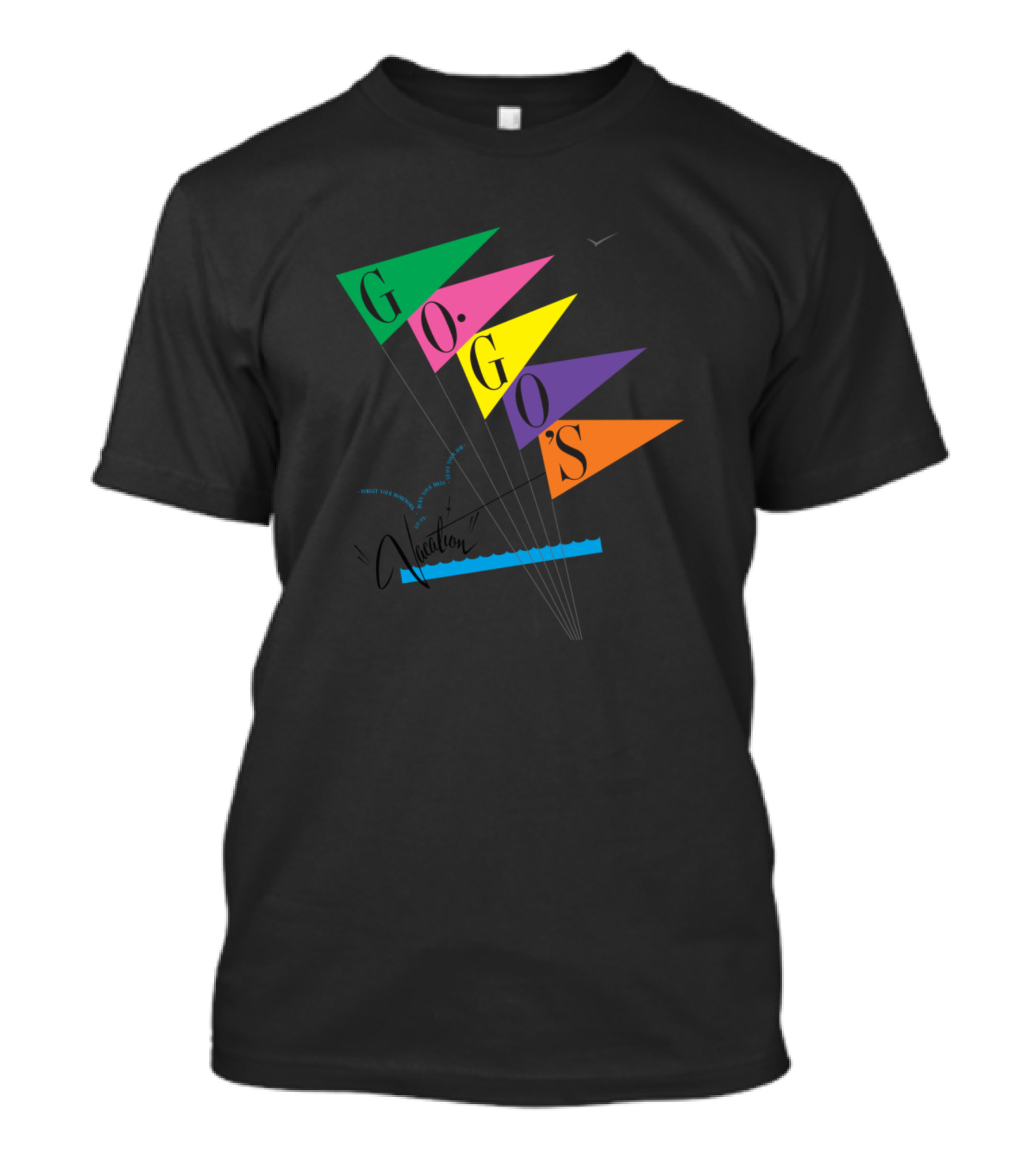 Go Go’s Vacation Colorful Flags T-Shirt