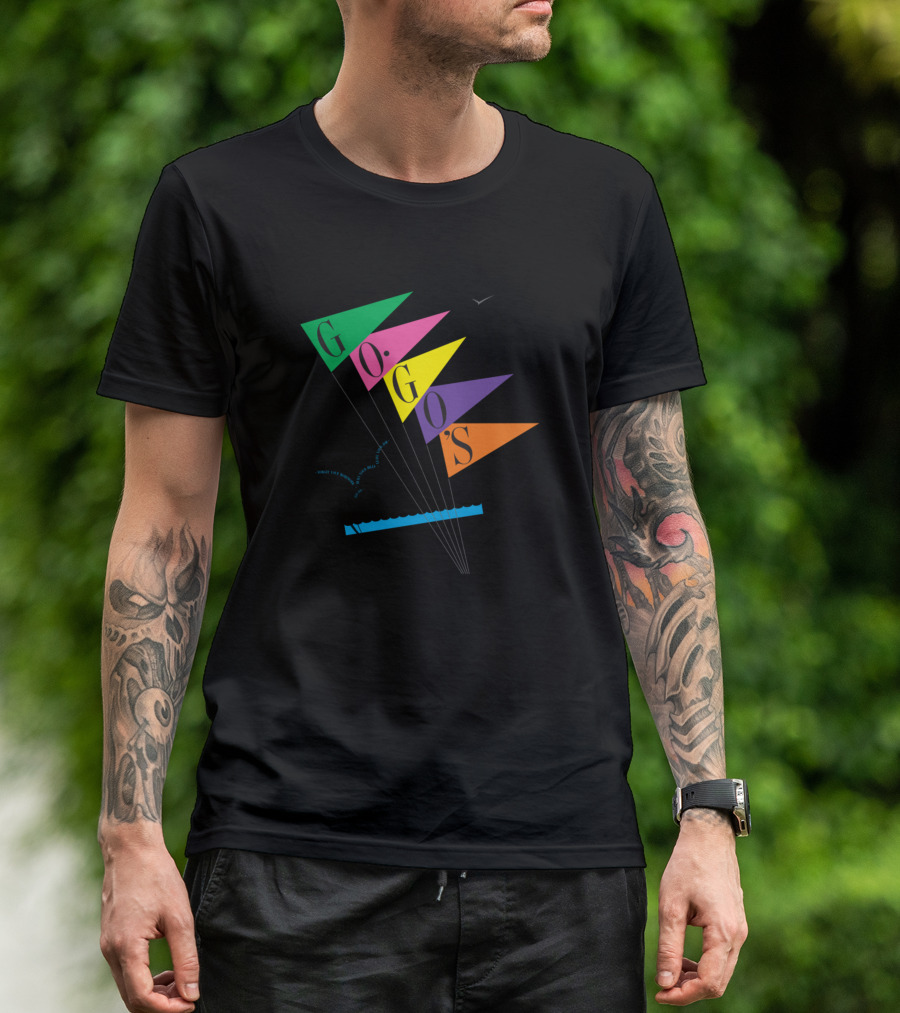 Go Go’s Vacation Colorful Flags T-Shirt