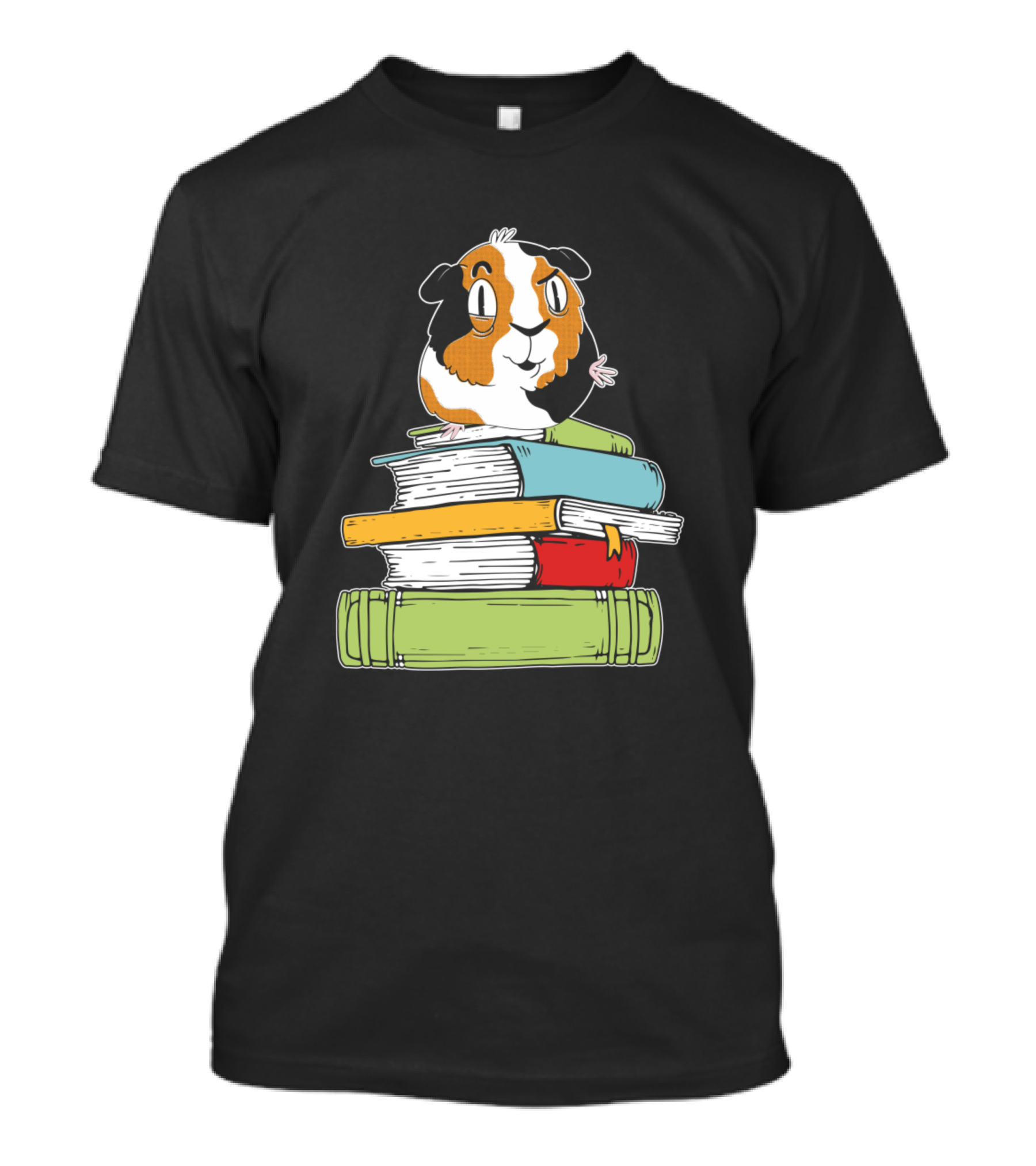 Hamster Youth Guinea Pig On Books T-Shirt