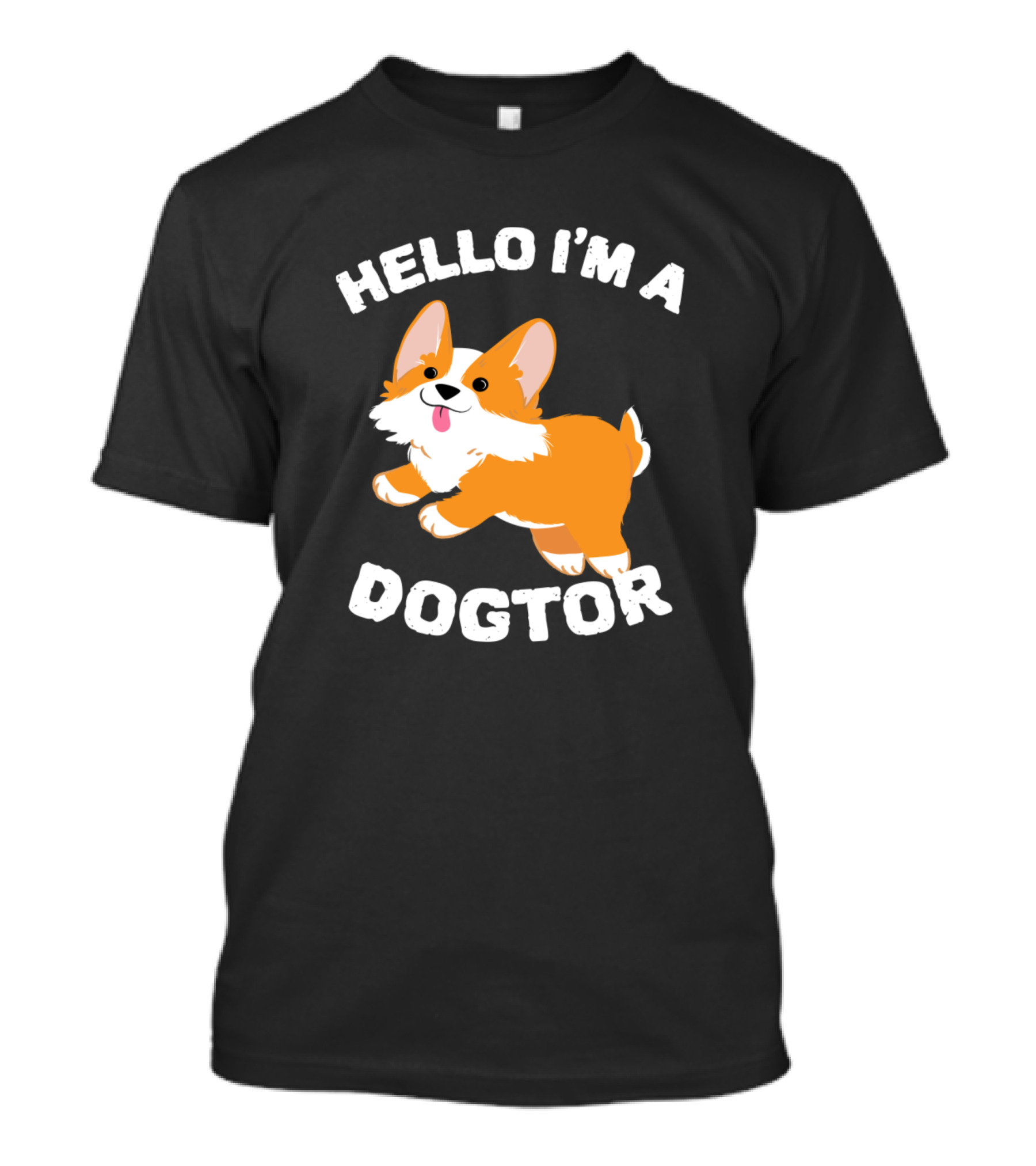 Hello I'm A Dogtor Corgi Jumping T-Shirt