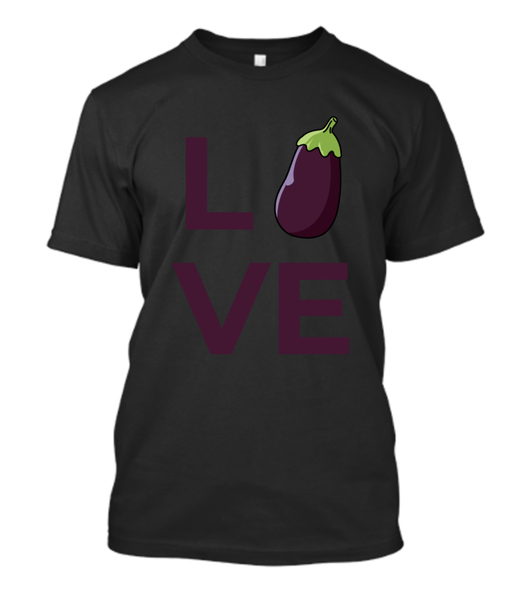 Love Eggplant Aubergine Emoji Vegetable T-Shirt