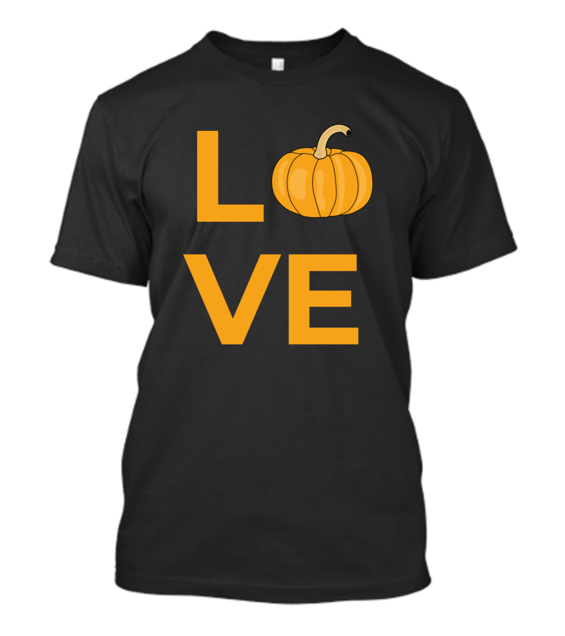 Love Pumpkin Vegetable Letter O Pumpkin T-Shirt