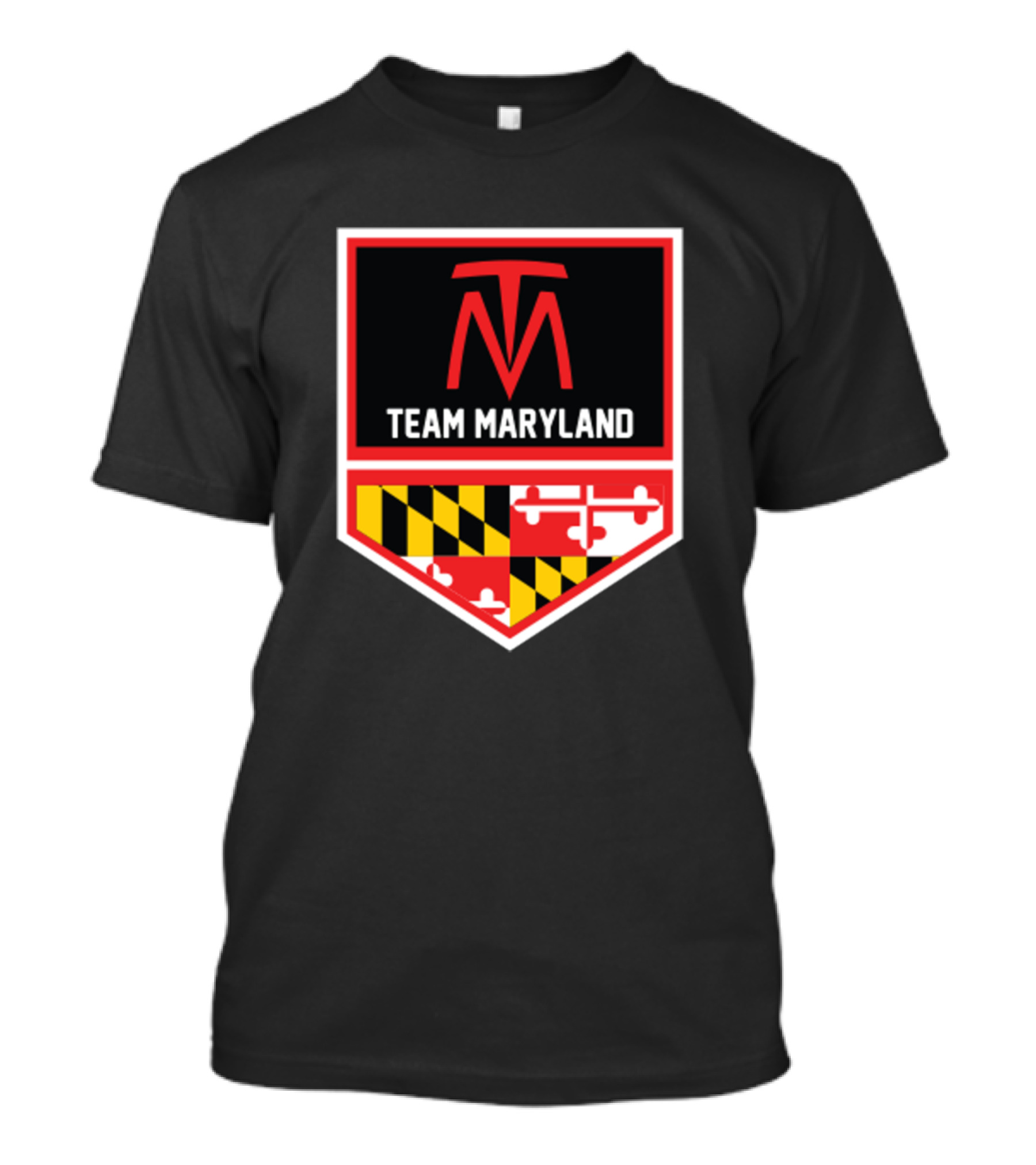 Team Maryland Logo With Maryland Flag Elements T-Shirt