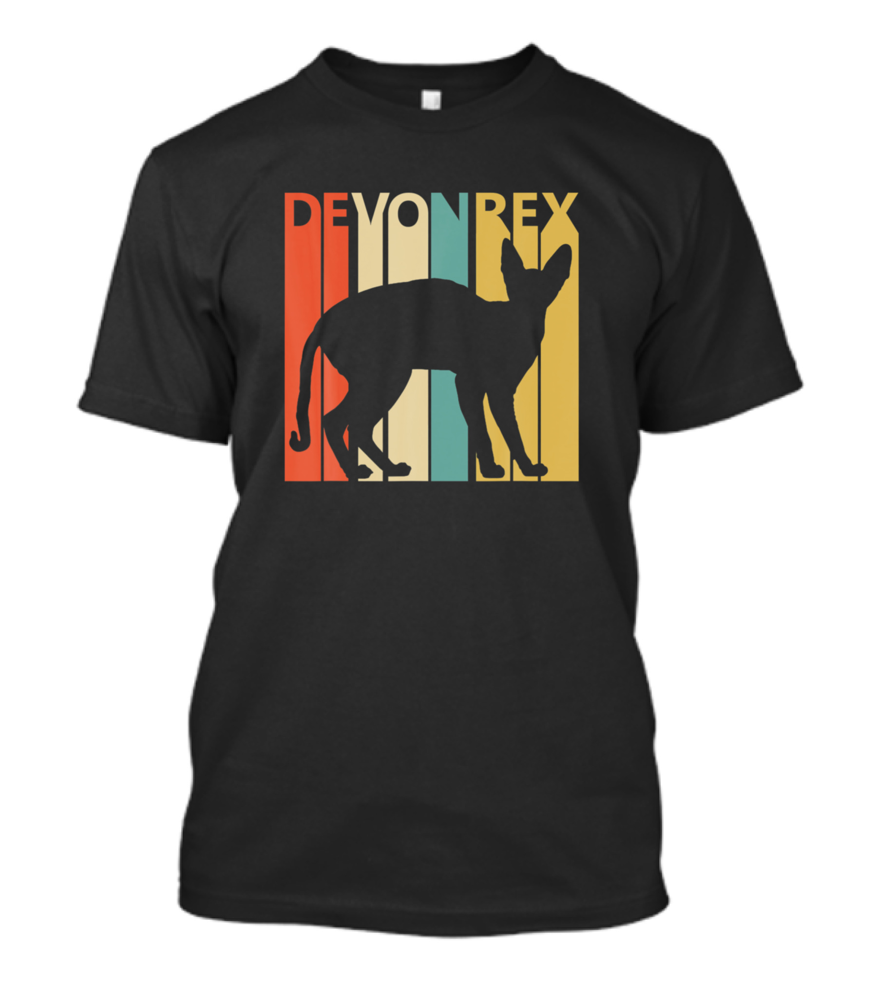 Devon Rex Retro Cat T-Shirt