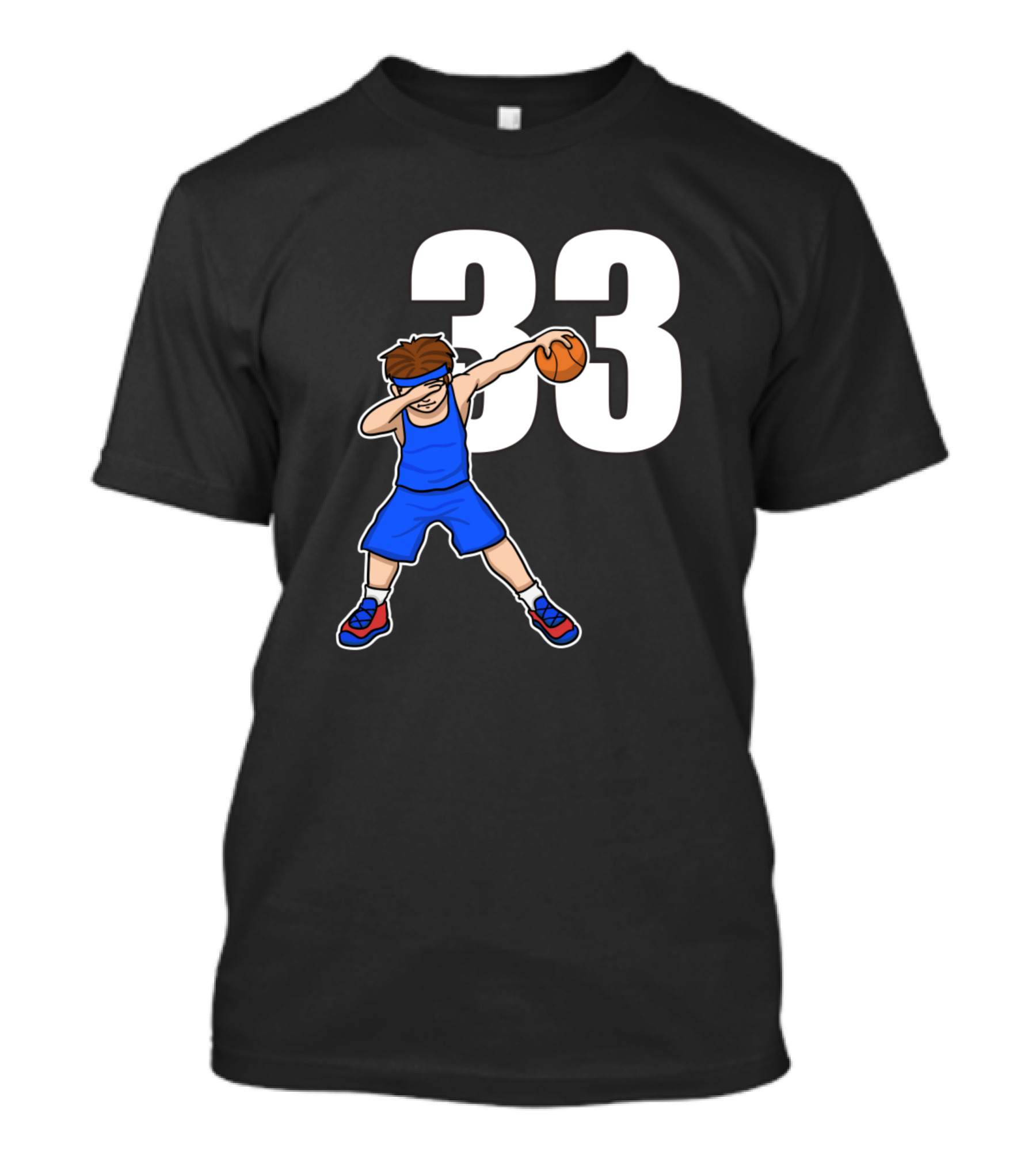 Basketballer Baller Number 33 Player T-Shirt