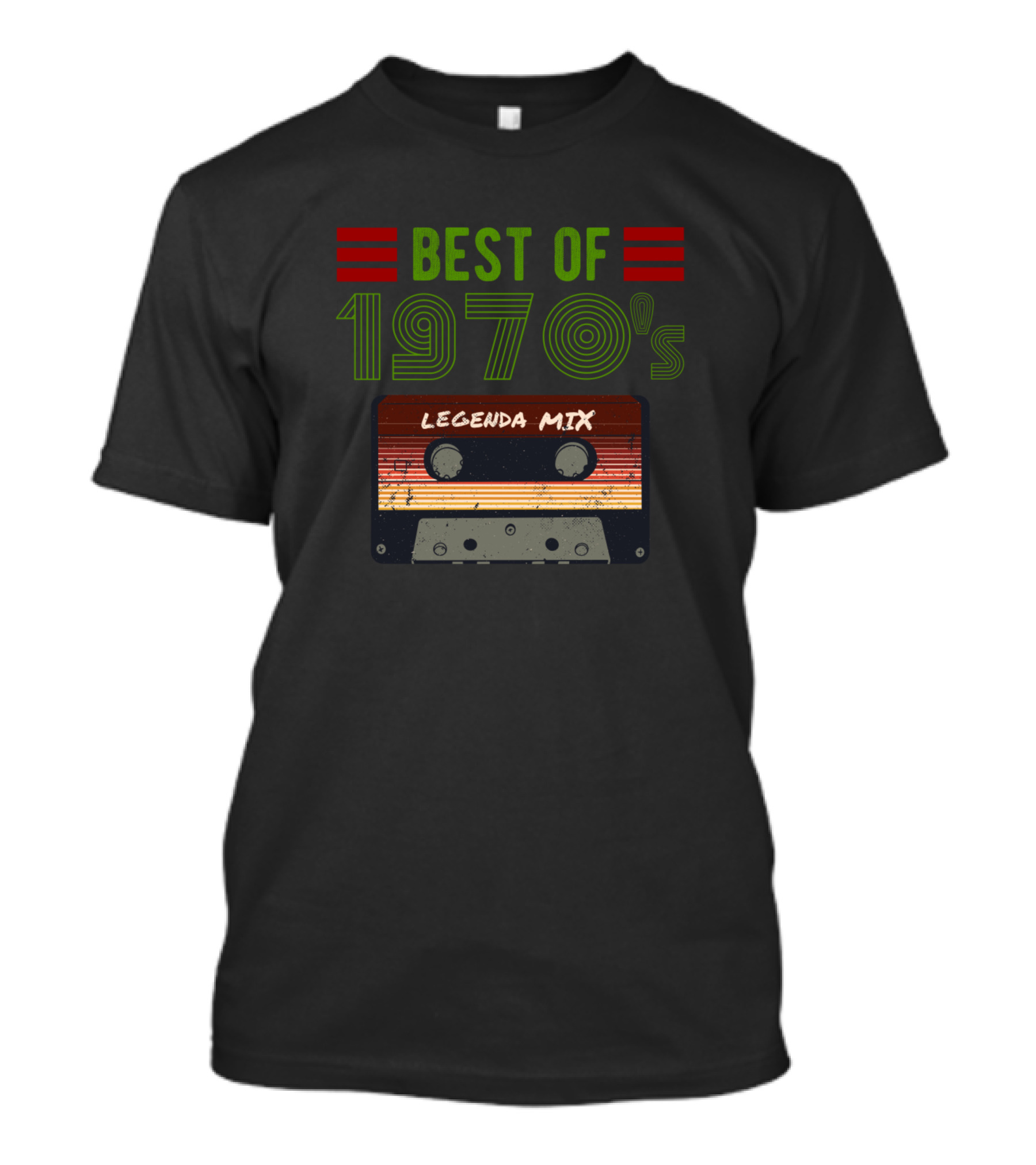 Best Of 1970's Legenda Mix Vintage Cassette T-Shirt