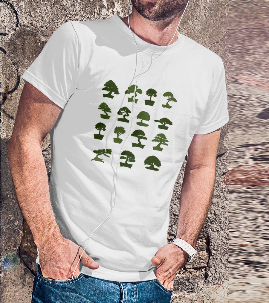 Bonsai Tree Collection Japanese Zen Gardening T-Shirt