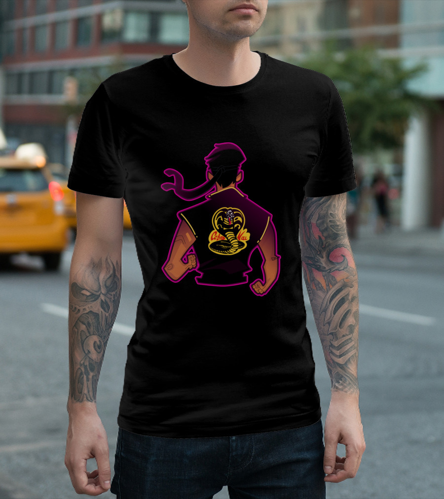 Cobra Kai Strike First Neon Cobra Jacket T-Shirt
