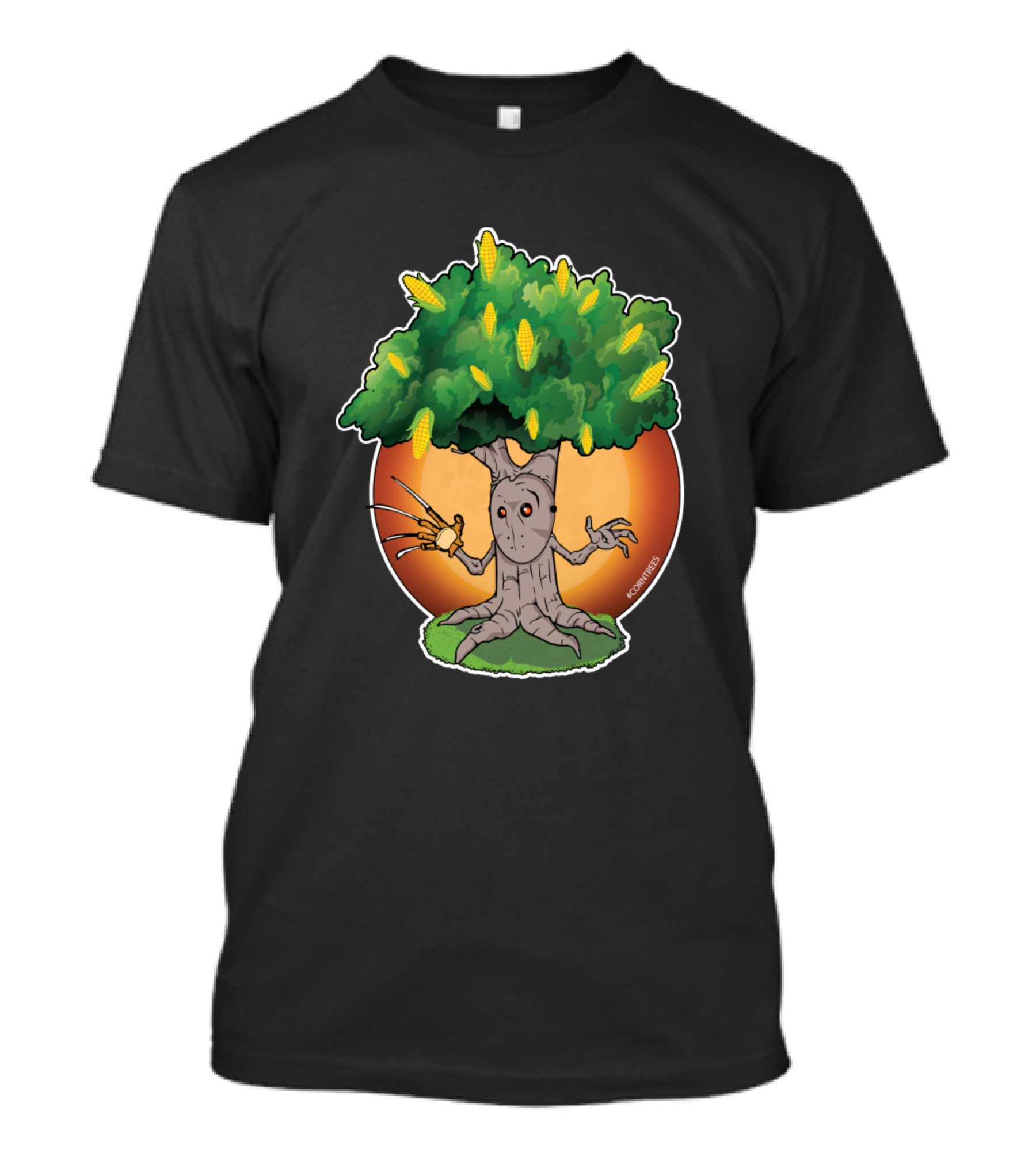 Corn Trees Freddy Krueger Groot Mashup T-Shirt