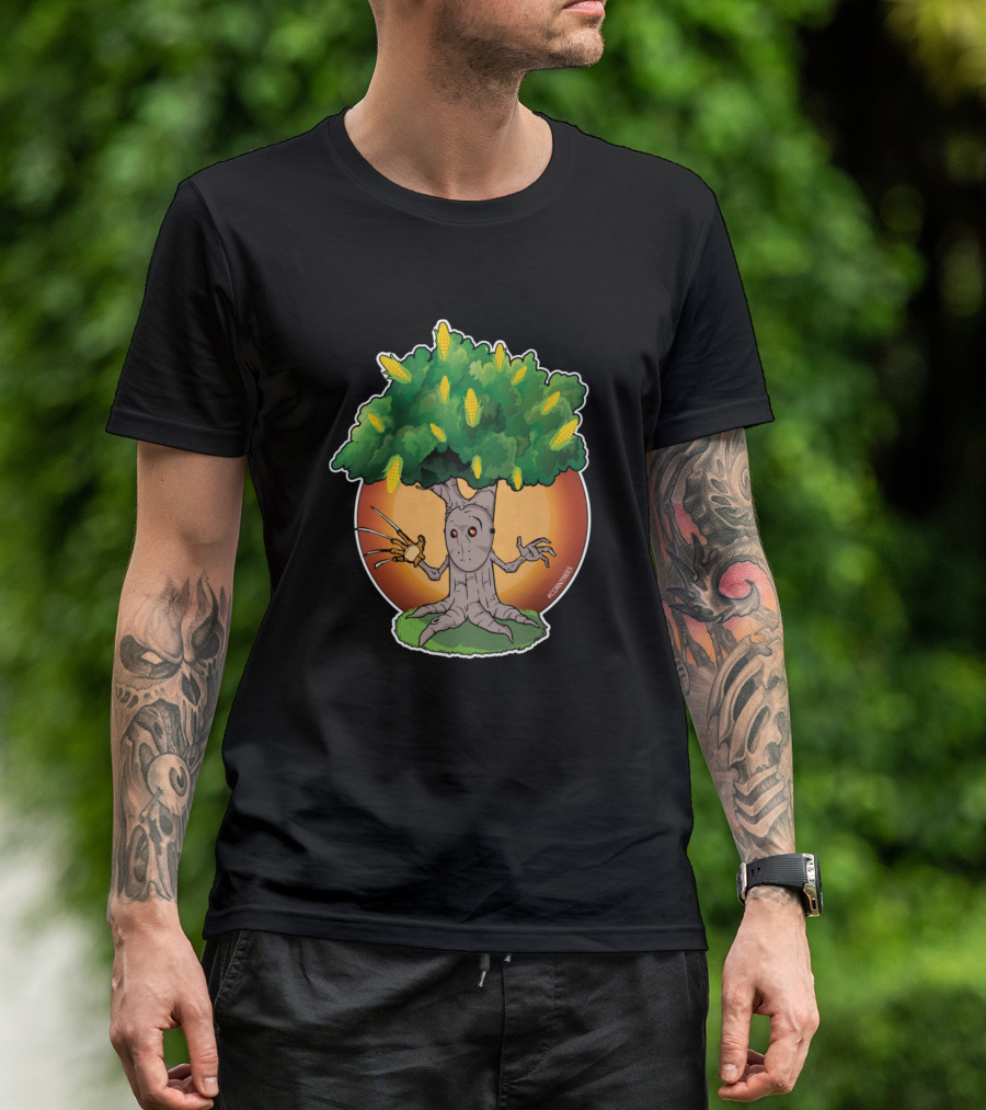 Corn Trees Freddy Krueger Groot Mashup T-Shirt
