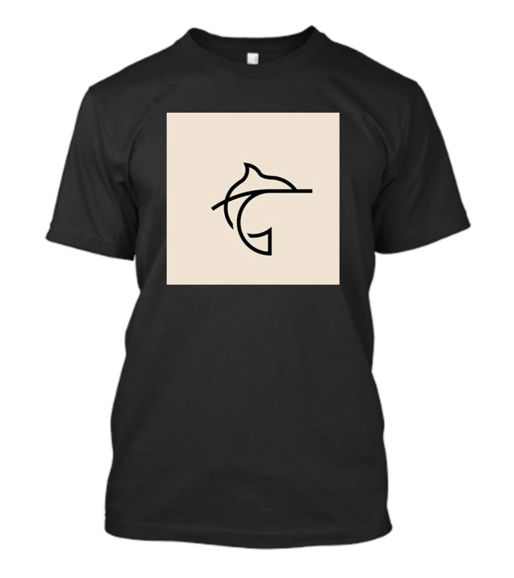 Dolphin Minimalist Line T-Shirt