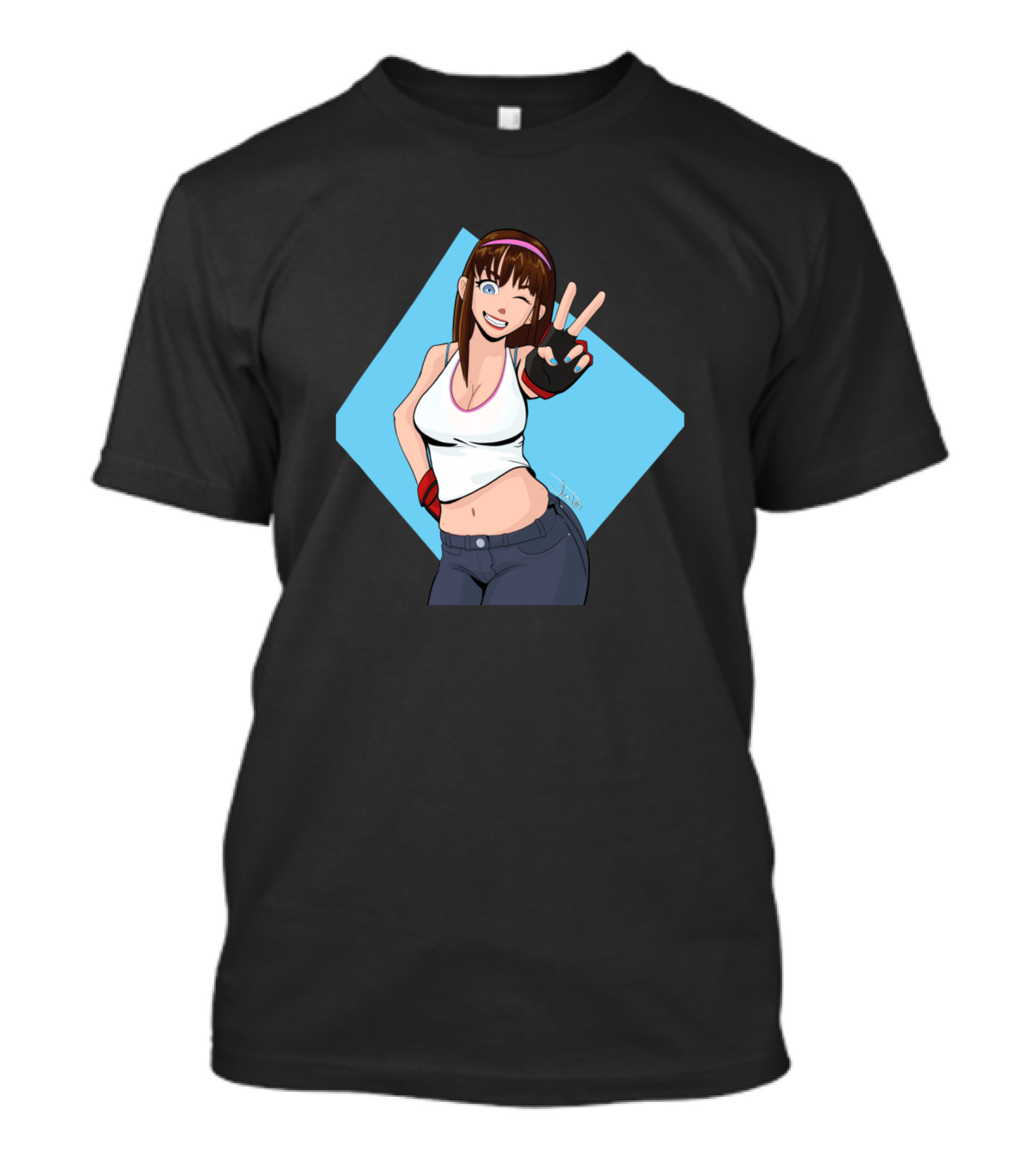 Hitomi Fist Of Innocence Peace Pose T-Shirt
