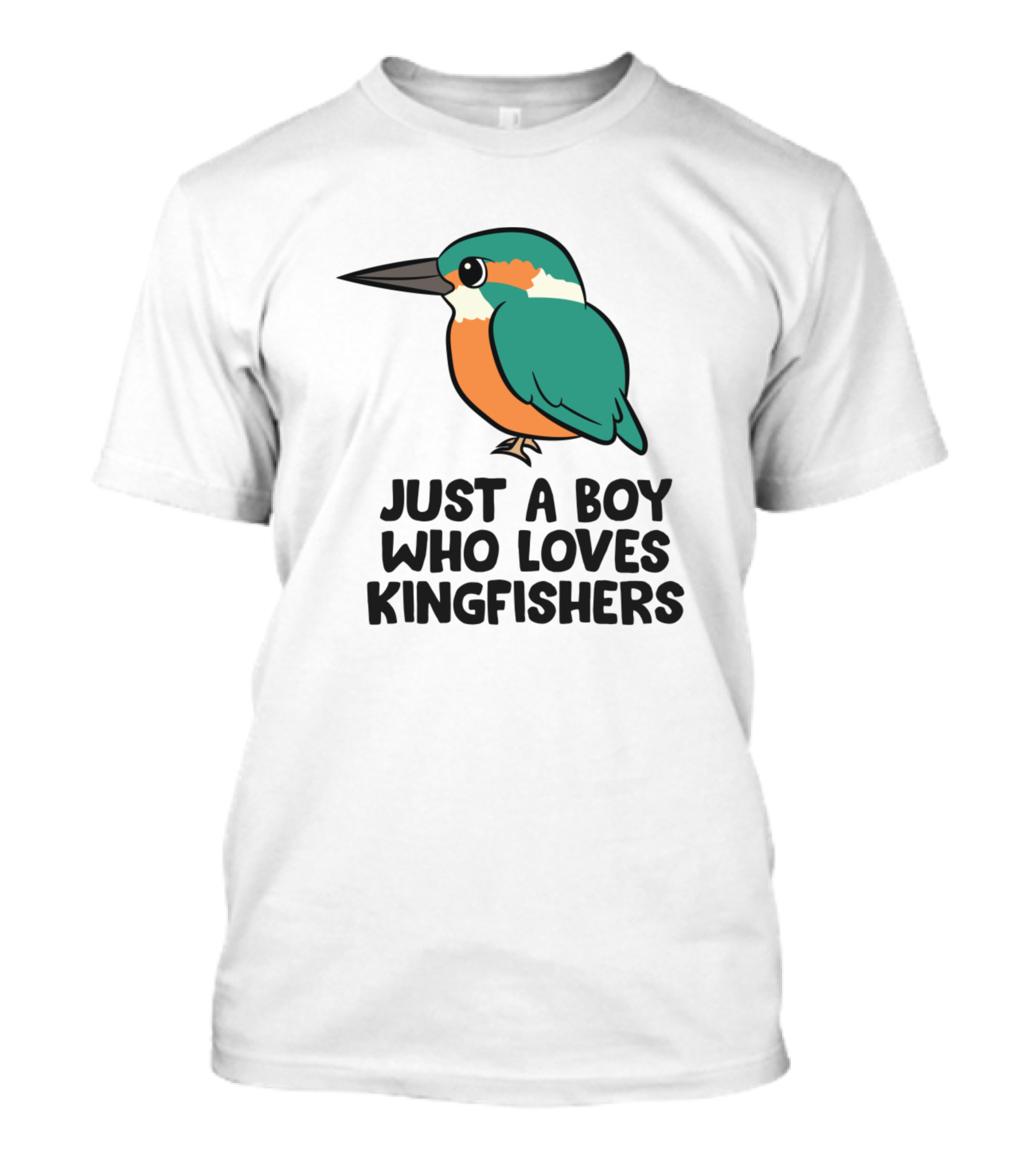 Just A Boy Who Loves Kingfishers Bird T-Shirt