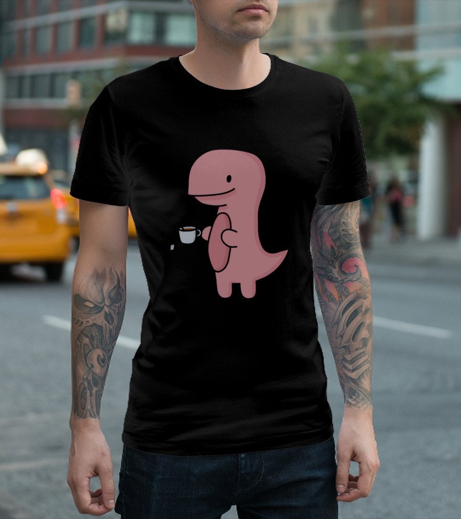 TEA-REX Dinosaur Tea Cup T-Shirt