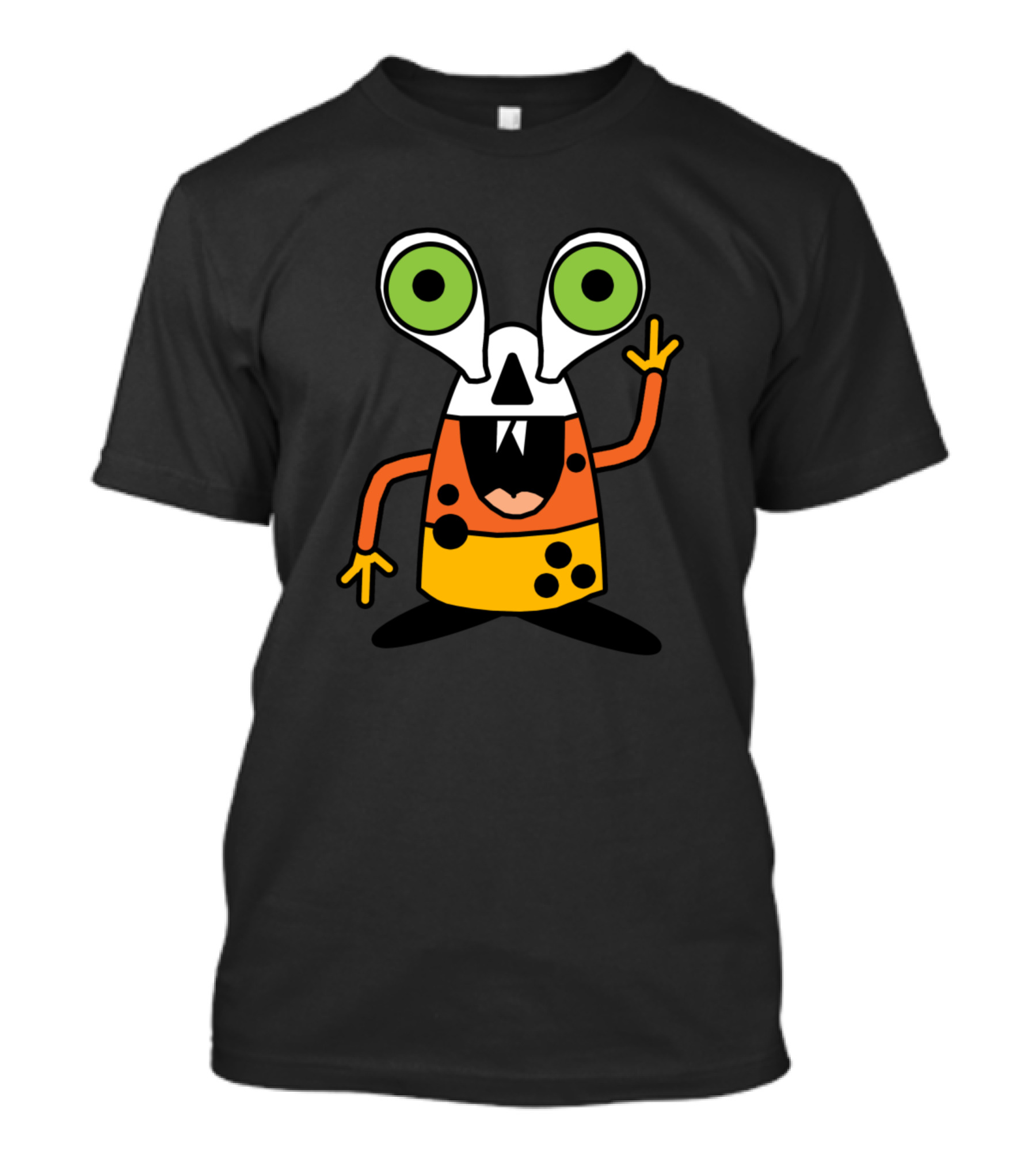 Little Candy Corn Monster With Big Eyes T-Shirt