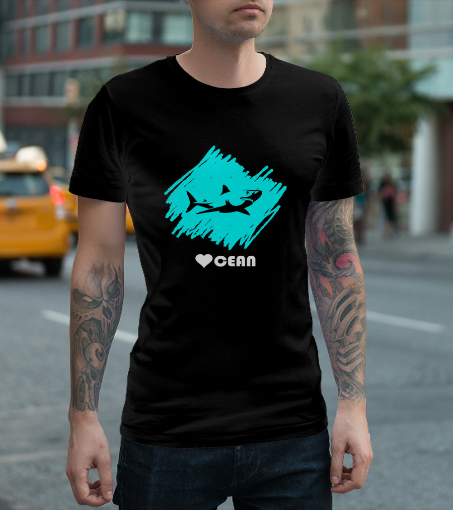 Love Ocean Shark Animal Diving Sea T-Shirt