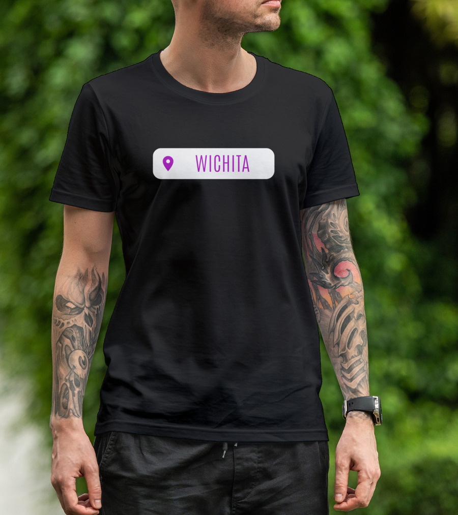 Wichita City Instagram Location Birthday T-Shirt