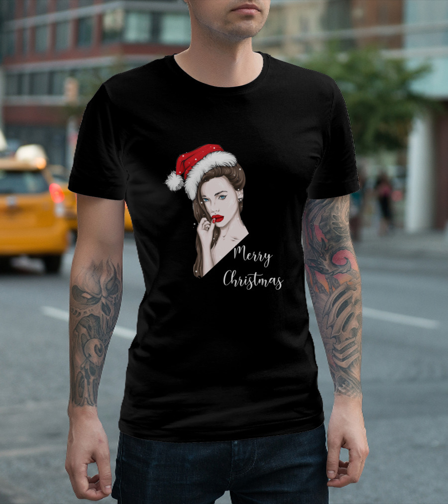 Merry Christmas Beautiful Christmas Girl T-Shirt