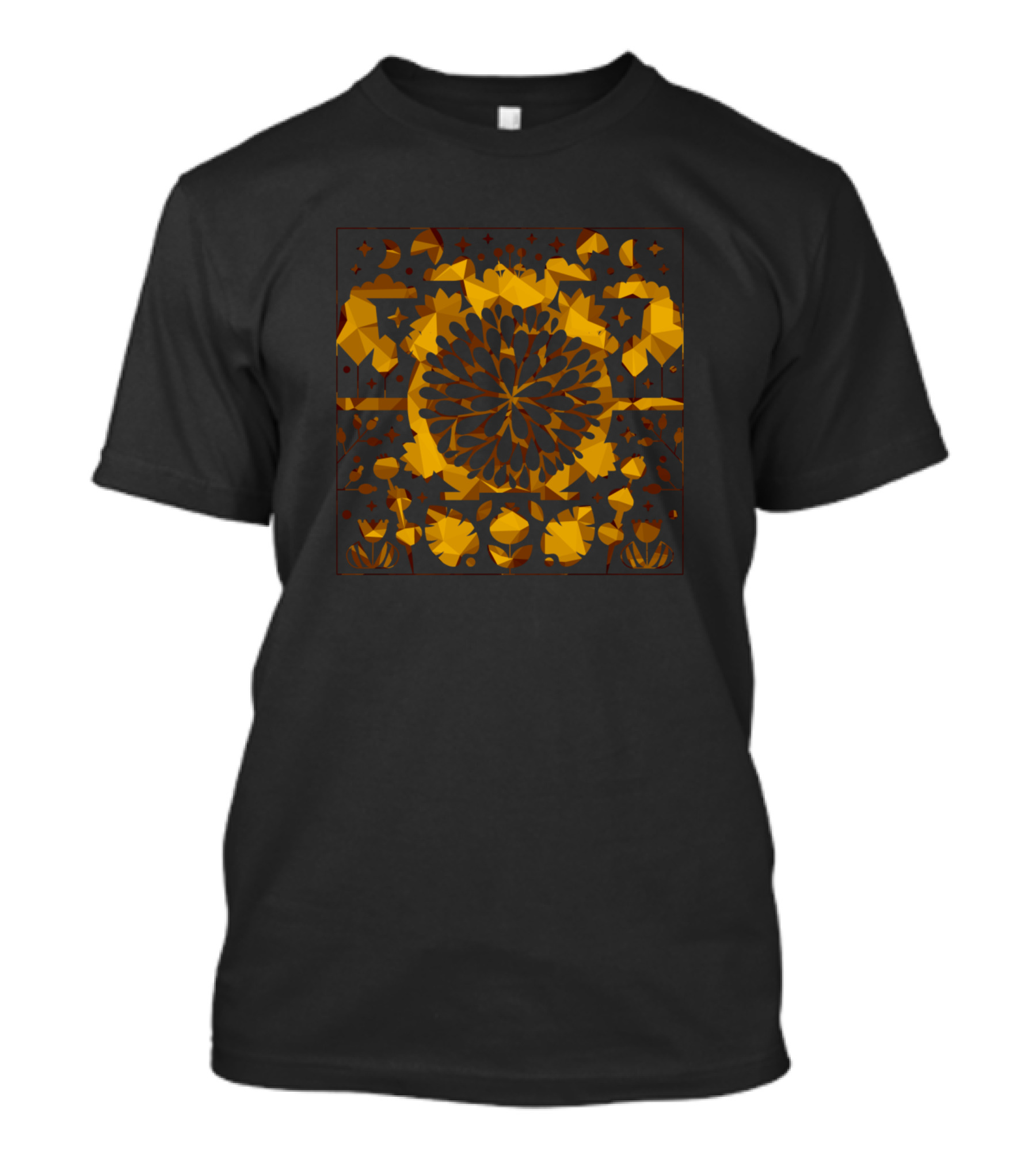 Beautiful Places Bronze Floral Symmetry T-Shirt