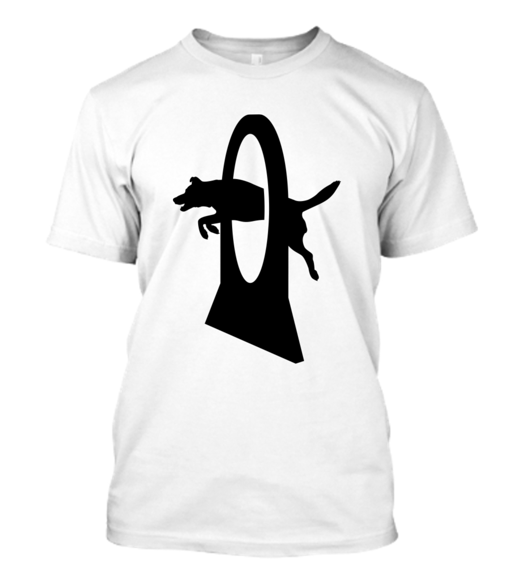 Dog Trainer Jumping Dogs Trick Tire Jump T-Shirt