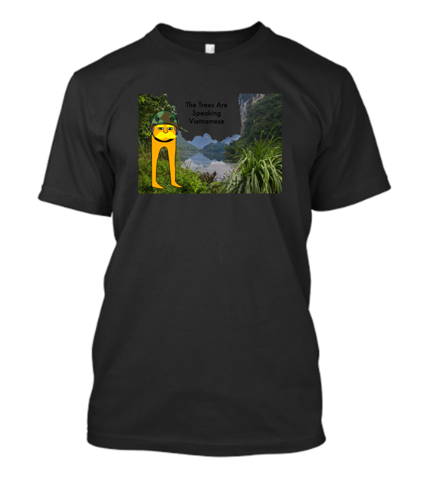 The Trees Are Speaking Vietnamese Lorax Jungle Scene T-Shirt