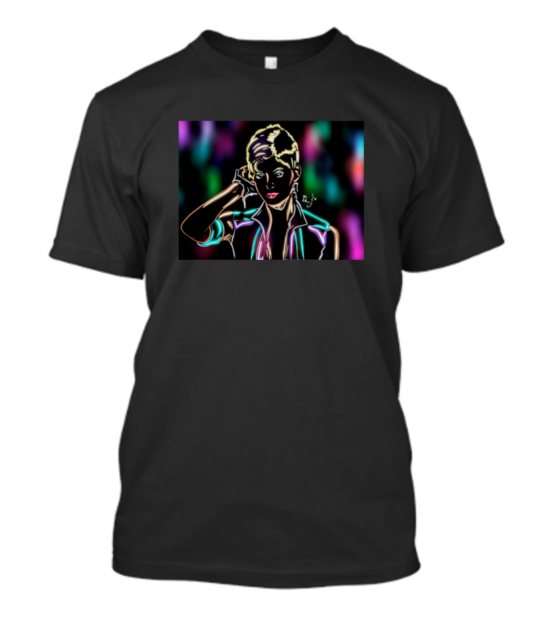 Neon Legend Of Billie Jean Iconic Neon T-Shirt