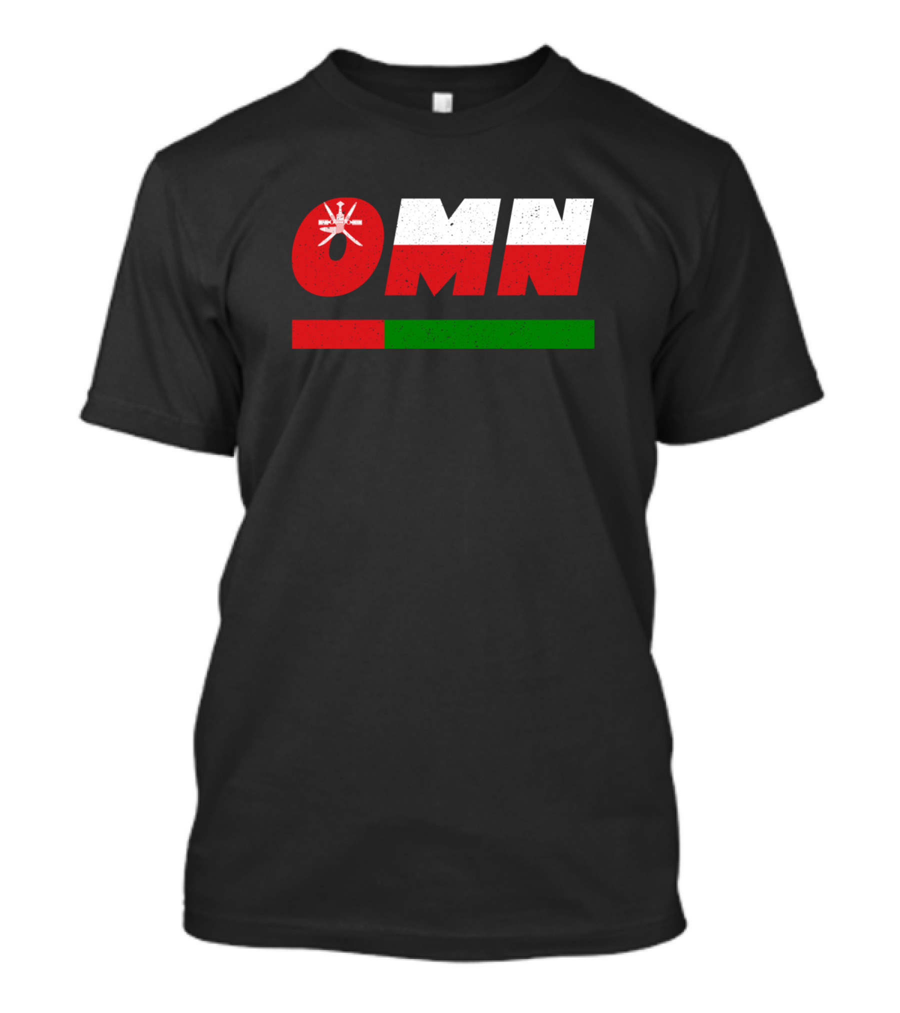 OMN Oman Arabia ISO Code 3166 Flag Colors T-Shirt