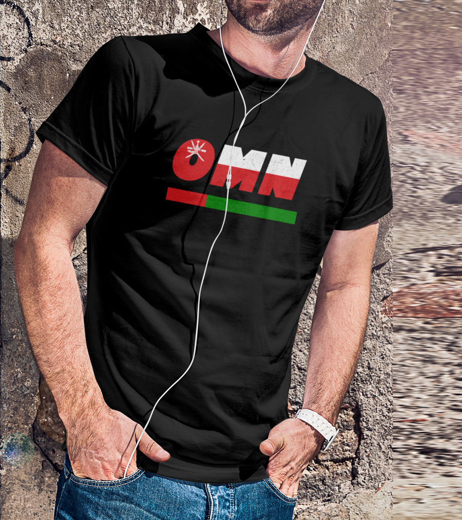 OMN Oman Arabia ISO Code 3166 Flag Colors T-Shirt